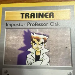 Pokemon Impostor Professor Oak Base Set Shadowless 1st Edition 73/102 - Image 1