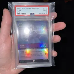 Elsa - Snow Queen (Epic) 210/204 Fabled Holo Disney Lorcana PSA 9 - Image 1