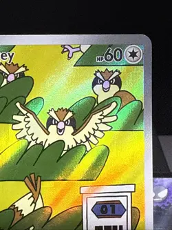 Pokemon Card Pidgey 207/197 Obsidian Flames Holo Illustration Rare Near Mint - Image 2