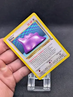 Ditto 18/62 Non Holo Fossil Set Rare Pokemon Card WOTC LP EXCELLENT - Image 2