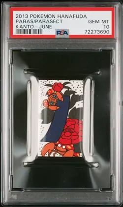 Pokemon Card Paras & Parasect Kanto - June Hanafuda 2013 PSA 10 GEM MINT - Image 1