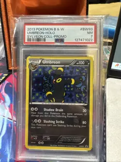 2013 POKEMON B&W SYLVEON COLLECTION UMBREON BW93 BLACK STAR PROMO HOLO PSA 7 NM - Image 1
