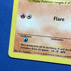 1999 Pokemon Base Set Shadowless Growlithe 28/102 LP Card - Image 5