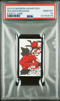 2013 POKEMON HANAFUDA KANTO JUNE GOLDEEN/SEAKING PSA 10 - Image 1