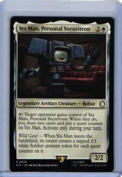 Yes Man, Personal Securitron 0029 UB: Fallout PIP MTG Magic - Image 1