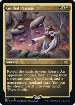 Mint/Near-Mint, English - 1 x MTG Guided Passage - Foil Etched Double Masters 20 - Image 1