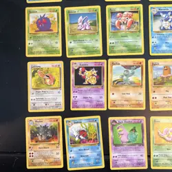 VTG Lot Of 70 WOTC Pokemon Base Set 2 Team Rocket Jungle All Played Condition - Image 2