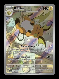Carte Pokemon RAICHU - 211/193 - Secrete - Evolution a Paldea FR NEUF - Image 1