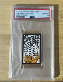 2013 POKEMON HANAFUDA KANTO APRIL NINETALES/PERSIAN PSA 10 - Image 1