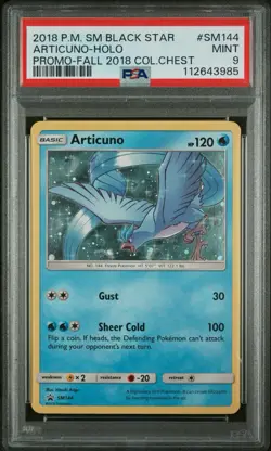 Articuno SM144 PSA 9 fall chest promo pokemon 2018 black star promo Card Rare - Image 1
