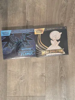 Pokemon TCG ETB Lot of 2 Elite Trainer Box Mega Evolution Phantasmal Flames NEW - Image 1