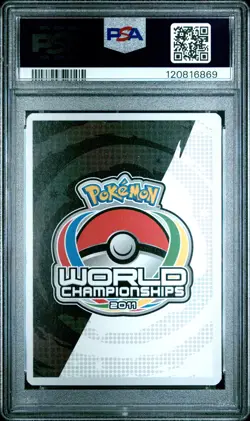 2011 POKEMON WORLD CHAMPIONSHIPS PROMO TWINBOAR #97 POKEMON COLLECTOR PSA 7 - Image 2