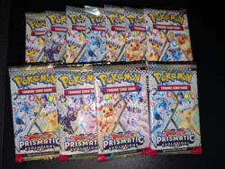 Pokemon TCG Prismatic Evolutions Booster Pack Single New Sealed x10 - Image 1