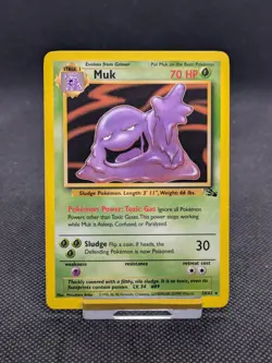 Muk 28/62 Non Holo Fossil Set Rare Pokemon WOTC LP EXCELLENT - Image 1