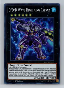 Code of the Duelist D/D/D Wave High King Caesar - LP #COTD-EN042 12692 - Image 1
