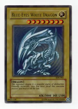 Yu-Gi-Oh! TCG Blue-Eyes White Dragon SDK-001 Ultra Rare Unlimited (MP+) - Image 1