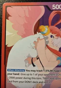 Uta OP06-001 Leader Wings Of The Captain One Piece Card Game - Image 2