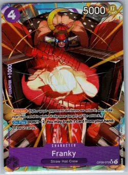 Franky Alt Art OP09-072 English Emperors in the New World - One Piece Card - NM - Image 1
