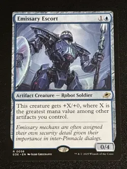 MTG Edge of Eternities Emissary Escort 0056 NM Rare - Image 1