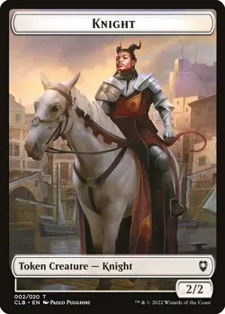 1x Knight - Token NM Eng MTG - Commander Legends Baldur's Gate - Image 1