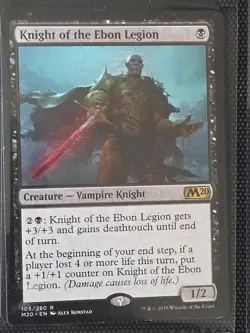 Knight of the Ebon X1 M20 MTG Legion Core Set 2020 - Image 1