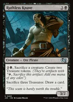 x4 Ruthless Knave U MTG Foundations Jumpstart M/NM, English - Image 1