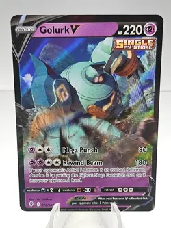Golurk V 070/203 Pokemon Swsh07: Evolving Skies Ultra Rare Holo - Image 1