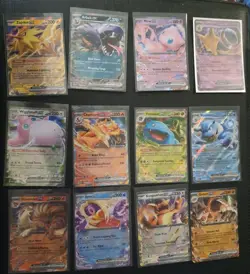 12 Pokemon 151 EX Mew Charizard Blastoise Venusaur Zapdos Ninetales LP - Image 1