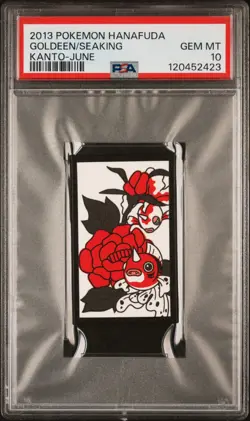 2013 POKEMON HANAFUDA KANTO JUNE GOLDEEN/SEAKING PSA 10 - Image 1