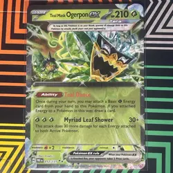 Teal Mask Ogerpon ex 12 /131 Pokemon Prismatic Evolutions TCG English NM - Image 1