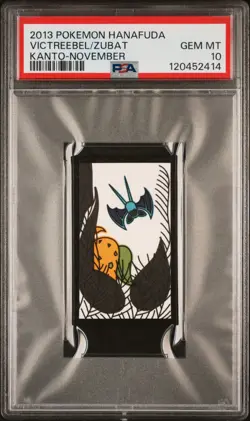 2013 POKEMON HANAFUDA KANTO NOVEMBER VICTREEBEL/ZUBAT PSA 10 - Image 1