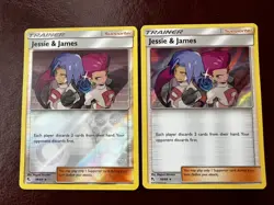 Jessie And James 58/68 Holo + Reverse Holo - Hidden Fates - Pokemon NM - Image 1