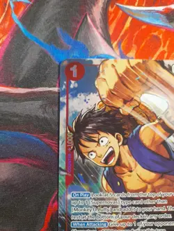 One Piece Monkey. D. Luffy - OP14-013 (Alternate Art) The Azure Sea's Seven SR* - Image 5
