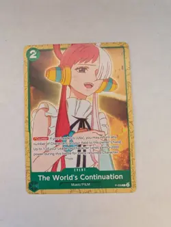 One Piece The World's Continuation (P-059/15) Starter Deck 16 GREEN Uta NM - - Image 1