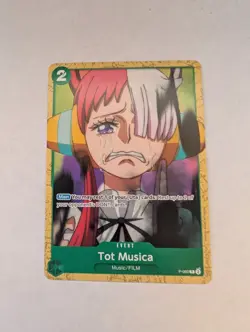Tot Musica P-060 P Green Uta One Piece cards game NM - Image 1
