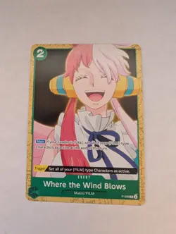 One Piece Where the Wind Blows (P-058/15) Starter Deck 16 GREEN Uta NM - Image 1