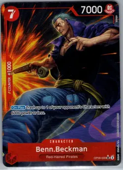 Benn.Beckman (Alt Art) OP09-009 English Emperors in the New World - One Piece NM - Image 1