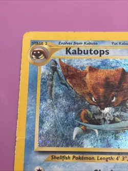 Kabutops 6/75 Neo Discovery Holo Vintage Pokemon Card - Damaged - Image 3
