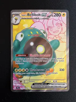 Pokemon Card Iono’s Ionos Bellibolt ex 172/159 Journey Together Full Art Holo - Image 1