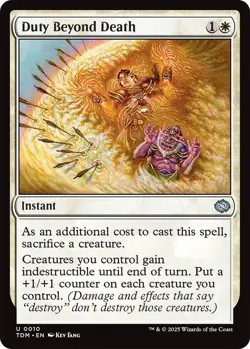 Duty Beyond Death Tarkir: Dragonstorm Uncommon NM Magic: The Gathering 10 Foil - Image 1