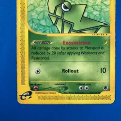 Pokemon TCG Metapod 87/165 Unlimited Expedition MP Vtg - Image 3