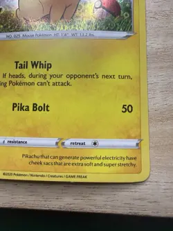 PIKACHU - SWSH039 Sword & Stone Black Star Promo - Pokemon TCG - Image 5