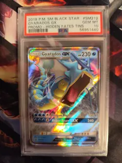 2019 Pokemon Hidden Fates Gyrados GX Promo #SM212 GEM MT PSA 10 Graded - Image 1