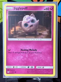 Jigglypuff - HOLO - Pokemon TCG - Detective Pikachu - 14/18 - COMMON ~ NM - Image 1