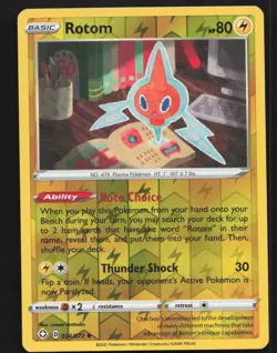 Rotom 034/072 Reverse Holo Pokemon Shining Fates Near Mint or Better - Image 1