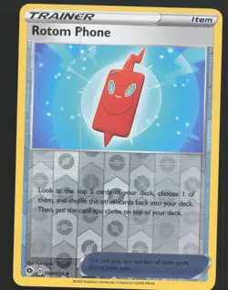 Rotom Phone 64/73 Reverse Holo Pokemon Champion's Path Near Mint or Better - Image 1