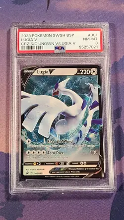 Pokemon TCG Lugia V SWSH301 Sword & Shield Promo PSA 8 - Image 1