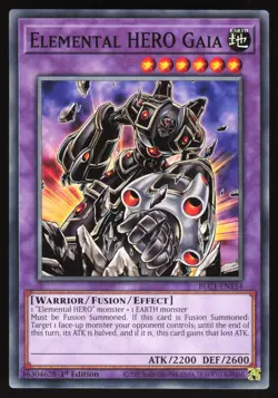 Elemental HERO Gaia - BLC1-EN154 - Common - 1st Edition Yugioh - Image 1