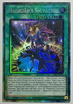 Magician’s Salvation RA01-EN068 (NM) Collector’s Rare 1st Edition YuGiOh Card - Image 1