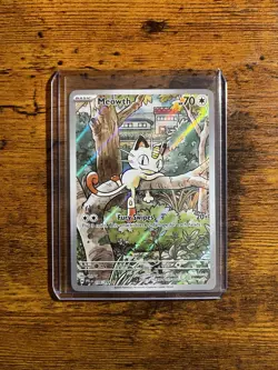 Meowth 106/094 Illustration Rare Phantasmal Flames English Pokemon Card TCG - Image 1